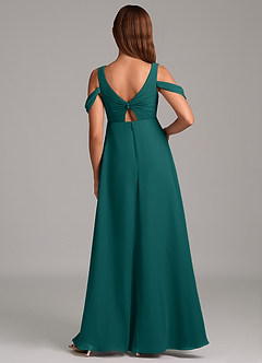 Azazie Rhea Maternity Bridesmaid Dresses A-Line Pleated Chiffon Floor-Length Dress image2