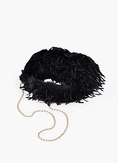 front Torebka ze sztucznego pióra