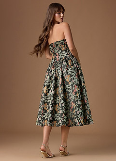 Vestido Jardín De Medianoche Midi Desy image9