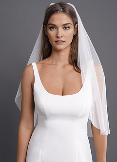 front Talia Waist Length Veil