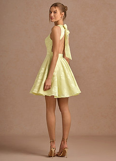 Leontine Butter Yellow Mini Dress image4