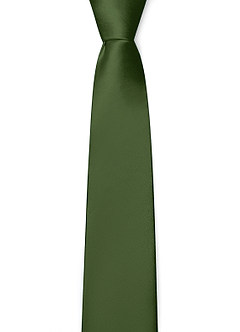 front Matte Satin Skinny Tie