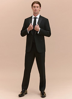 front Hudson Black Peak Lapel Tuxedos Jacket