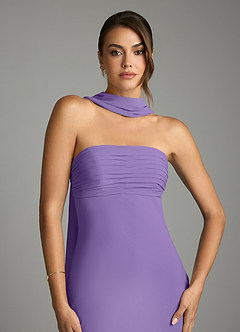 Azazie Saylor Brudtärnklänningar Klä av Sjöjungfru i Chiffong Axelbandslös Tahiti image6