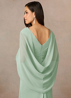 front Azazie Matching Color Sarah Chiffon Wrap