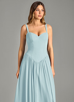 Azazie Evadina Suknie dla druhen Linia A Gorset Szyfon Do ziemi Sukienka image6