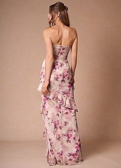 Robe Longue Mauve Floral Isolde image7