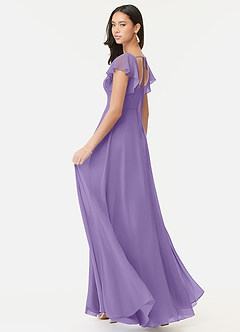 Azazie Bondi Bridesmaid Dresses Tahiti A-Line Ruffled Chiffon Dress image5
