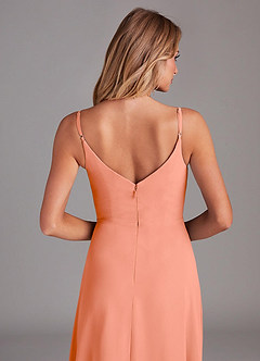 Azazie Daenerys Bridesmaid Dresses Sunset A-Line Cowl Chiffon Dress image7