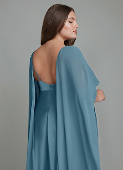 Azazie Stefania Robes de demoiselle d'honneur Robe Trapèze en Satin extensible Bermude image15
