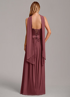 Azazie Cadence Suknie dla druhen Linia A Gorset Satyna elastyczna Do ziemi Sukienka image4