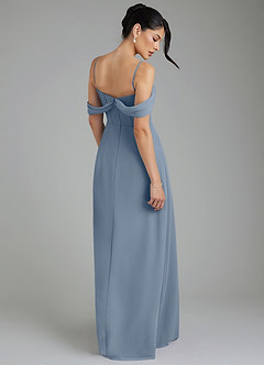 Azazie Cece Bridesmaid Dresses Twilight A-Line Off the Shoulder Chiffon Dress image9