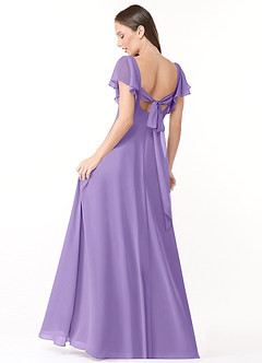 Azazie Syenna Bridesmaid Dresses Tahiti A-Line Ruched Chiffon Dress image2