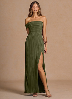 Abito Lungo Verde Muschio Chiaro Isolde image1