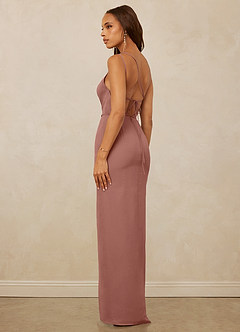 Christian Siriano Bridal for Azazie 1003 Bridesmaid Dresses Cedar Rose Sheath One Shoulder Chiffon Dress image7
