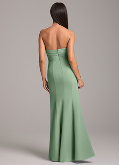 Azazie Yola Final Sale Matcha Mermaid Strapless Chiffon Convertible Dress image6
