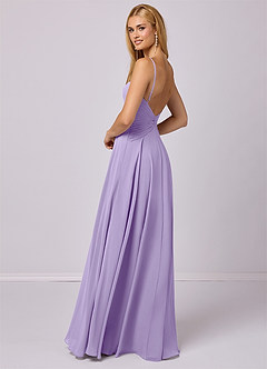 Barbie ♥ Azazie Bridesmaid Dresses Lilac A-Line Chiffon Dress image4