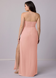 Barbie ♥ Azazie Bridesmaid Dresses Rosette Sheath Strapless Chiffon Convertible Dress image9