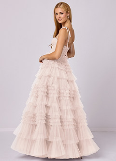 Barbie ♥ Azazie Bridesmaid Dresses Rose Petal A-Line Sweetheart Neckline Tulle Dress image2