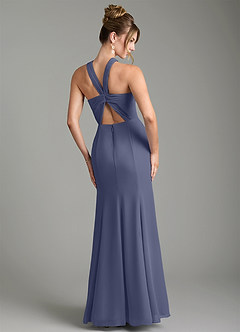 Azazie Rue Bridesmaid Dresses Stormy A-Line Halter Chiffon Dress image2