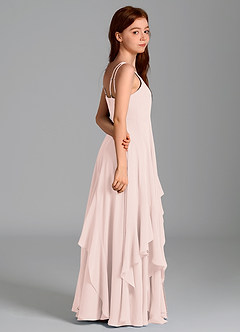 Azazie Karan Junior Vestido de Pétalo De Rosa de Gasa de Corte en A image6