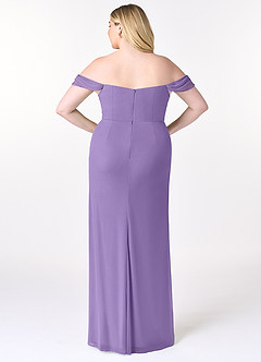 Azazie Tessa Bridesmaid Dresses Tahiti Sheath Sweetheart Off-The-Shoulder Mesh Convertible Dress image9