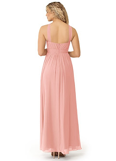 Azazie Kielle Final Sale Dusty Rose A-Line Pleated Chiffon Dress image2