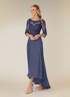 Azazie Monza Mother of the Bride Dresses Stormy A-Line Lace Chiffon Dress image2