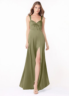 Azazie Alexia Stretch Satin Dress Final Sale  image3