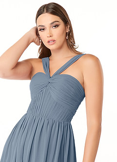 Azazie Dionne Bridesmaid Dresses Twilight A-Line Corset Chiffon Dress image6
