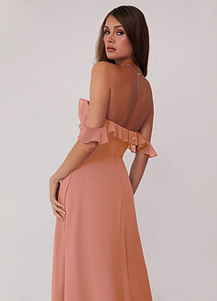 Barbie ♥ Azazie Jurken voor bruidsmeisjes Converteerbaar Jurk van Chiffon met A-Lijn Off the Shoulder Meer Gesneden image5
