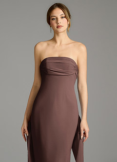 Azazie Ailanie Final Sale Bermuda Mermaid Strapless Chiffon Dress image4