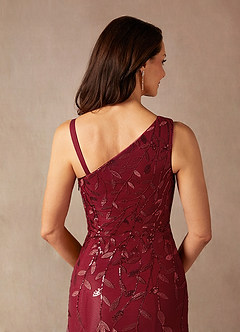 Azazie Backley Mère de la mariée Robes Robe Sirène en Paillettes Cabernet image10