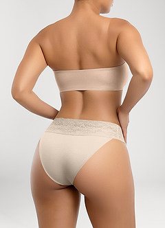 front Braguitas sexys de encaje de talle bajo (3 fotos)