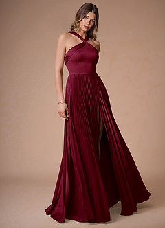 Vestido Merlot Largo Teresa image4