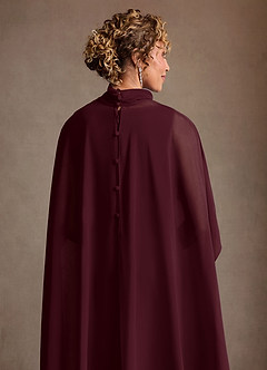 Azazie Irna Abiti per la Madre della Sposa Abito Colonna in Chiffon Cabernet image8