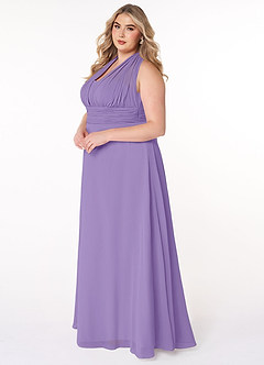 Azazie Fifi Bridesmaid Dresses A-Line Convertible Chiffon Floor-Length Dress image13