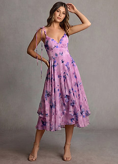 Harmony Purple Midi Dress image4