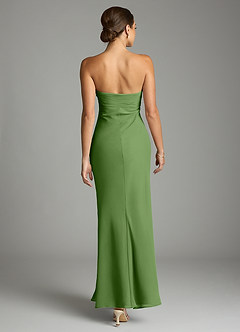 Azazie Saylor Bridesmaid Dresses Basil Mermaid Strapless Chiffon Dress image11