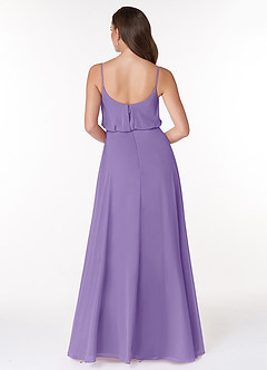 Azazie Lupe Abiti da Damigella Abito A-Line in Chiffon Blouson con Scollo a U Tahiti image2