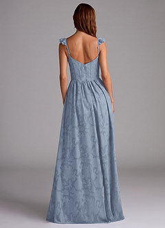 Denisse Powder Blue Corset Maxi Dress image3