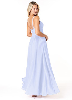 Azazie Chanel Bridesmaid Dresses Lavender A-Line Pleated Chiffon Dress image5