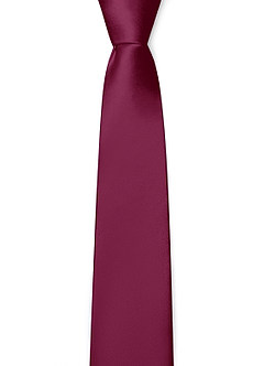 front Matte Satin Skinny Tie