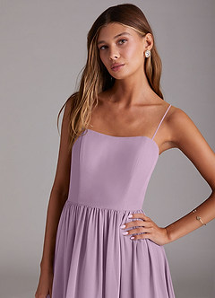 Azazie Calianna Bridesmaid Dresses Wisteria A-Line Off the Shoulder Chiffon Convertible Dress image2