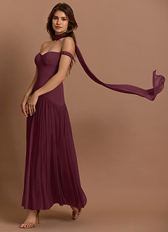 Isolde Wine Maxi Dress image5