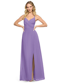 Azazie Davis Abiti da Damigella Abito A-Line in Chiffon con Scollo a V Tahiti image2