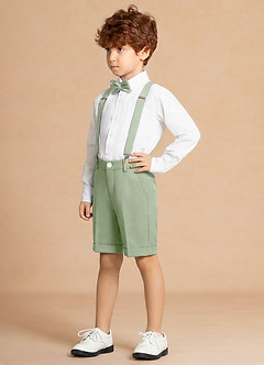 front Finn Dusty Sage Boy 4-Piece Shorts Suit