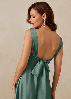 Christian Siriano Bridal for Azazie 1001 Bridesmaid Dresses Eucalyptus A-Line Sweetheart Neckline Stretch Satin Dress image10