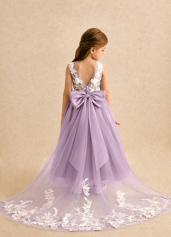 Azazie Mixie Flower Girl Dresses Wisteria Ball-Gown Lace Dress image1