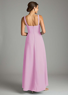 Azazie Debra Bridesmaid Dresses Candy Pink A-Line with Pockets Chiffon Convertible Dress image6